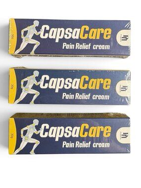 Lot of 3 CapsaCare Pain Relief Cream 30g Phansta Topical Muscle Joint Relief